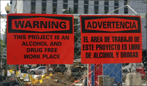 Drug Free Workplace Warning Signs